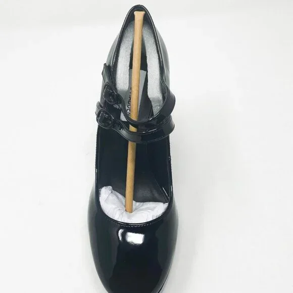 NEW IN BOX Steve Madden MARY JANE SHOE Tiara Heel Black Patent * VARIOUS SIZES - Picture 6 of 11